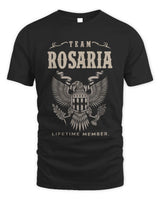 ROSARIA TP06-K82 – Personalized Classic Style Apparel “Team NAME Lifetime Member” - Unisex Standard T-Shirt - Black