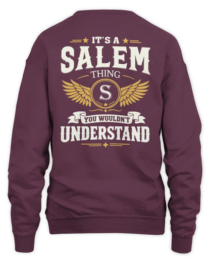 SALEM KT06-M008 It’s a [NAME] Thing – You Wouldn’t Understand | Personalized Vintage T-Shirt - Unisex Sweatshirt - Maroon