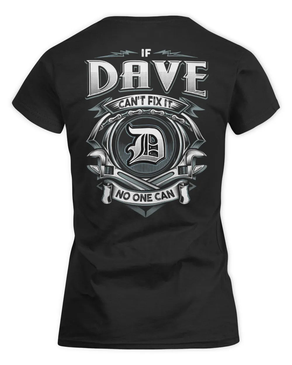 DAVE AP81-K4-626 - Personalized Ahmed Quote Apparel “If Ahmed Can't Fix It, No One Can” - Women's Standard T-Shirt - Black