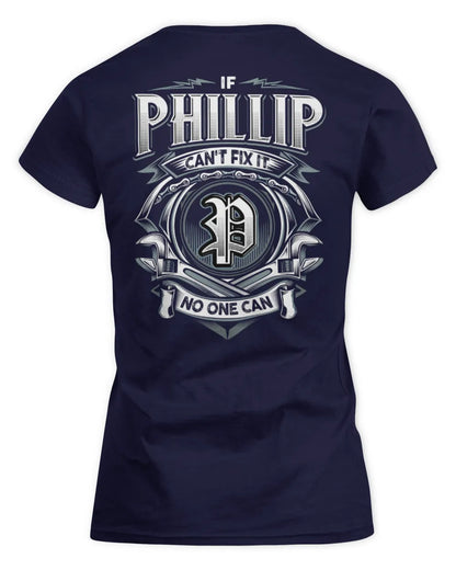PHILLIP AP81-K4-626 - Personalized Ahmed Quote Apparel “If Ahmed Can't Fix It, No One Can” - Women's Standard T-Shirt - Navy