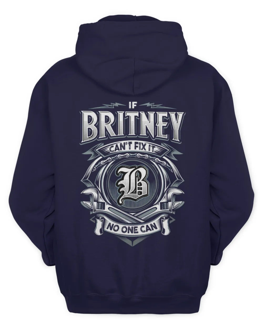 BRITNEY AP81-K4-626 - Personalized Ahmed Quote Apparel “If Ahmed Can't Fix It, No One Can” - Unisex Hoodie - Navy