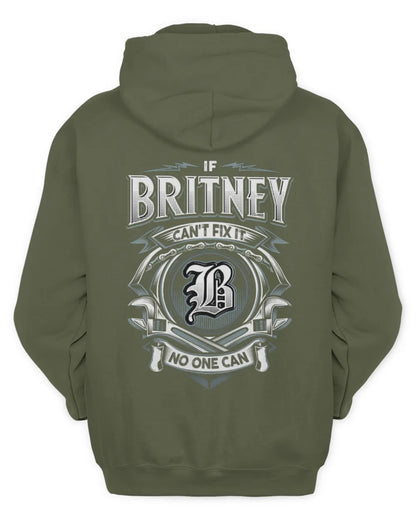 BRITNEY AP81-K4-626 - Personalized Ahmed Quote Apparel “If Ahmed Can't Fix It, No One Can” - Unisex Hoodie - Military Green