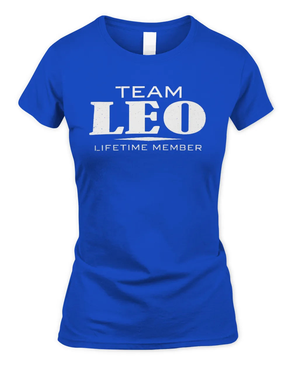 LEO BL62-K4-128 - Personalized “Team NAME Lifetime Member” - Women's Standard T-Shirt - Royal