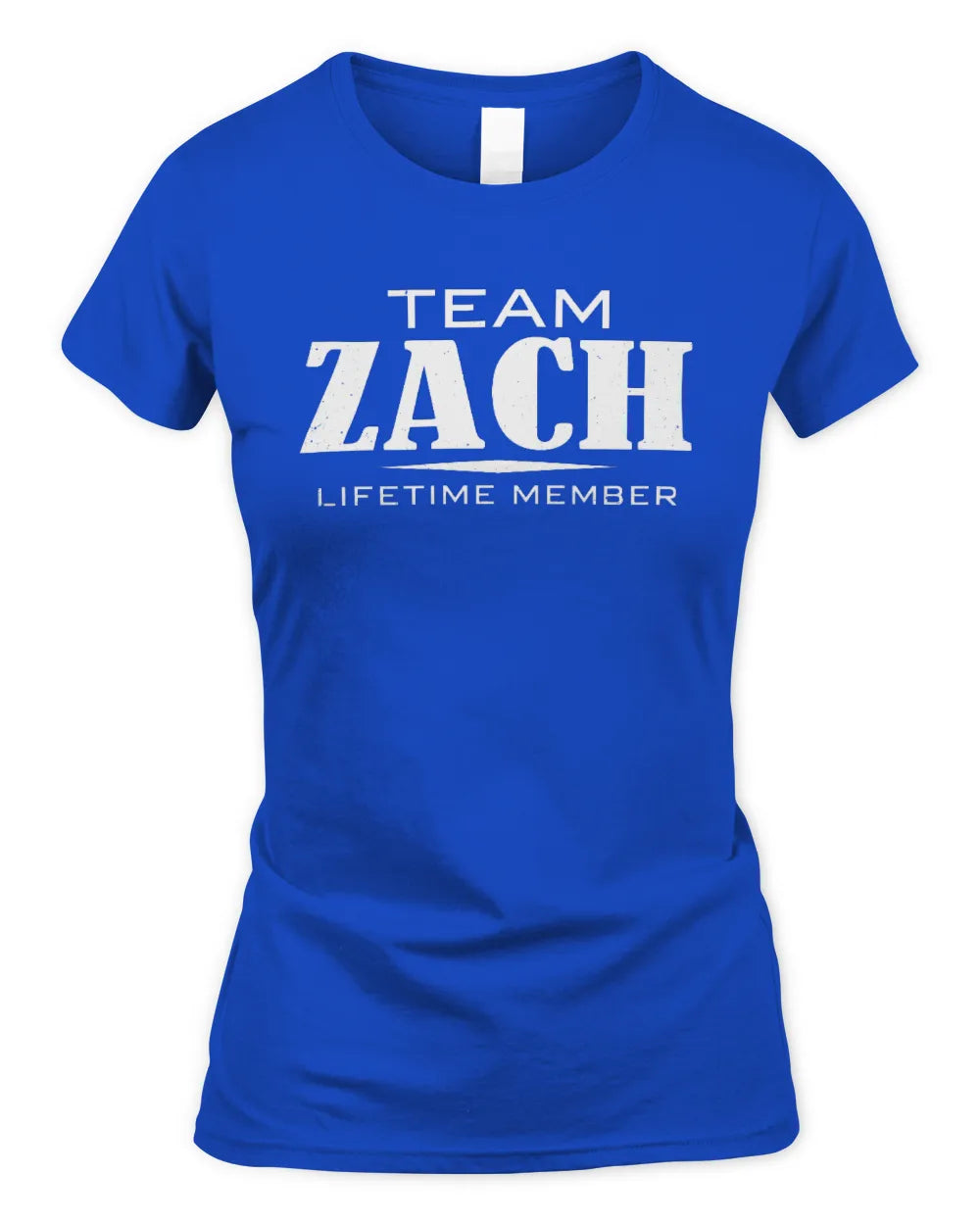 ZACH BL62-K4-128 - Personalized “Team NAME Lifetime Member” - Women's Standard T-Shirt - Royal
