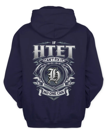 HTET AP81-K4-626 - Personalized Ahmed Quote Apparel “If Ahmed Can't Fix It, No One Can” - Unisex Hoodie - Navy