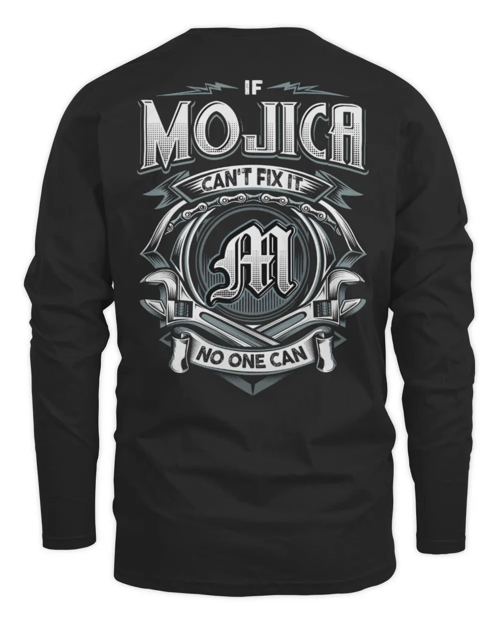 MOJICA AP81-K4-626 - Personalized Ahmed Quote Apparel “If Ahmed Can't Fix It, No One Can” - Men's Long Sleeved T-Shirt - Black