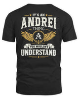 ANDREI KT06-M008 It’s a [NAME] Thing – You Wouldn’t Understand | Personalized Vintage T-Shirt - Unisex Standard T-Shirt - Black