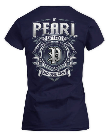 PEARL AP81-K4-626 - Personalized Ahmed Quote Apparel “If Ahmed Can't Fix It, No One Can” - Women's Standard T-Shirt - Navy