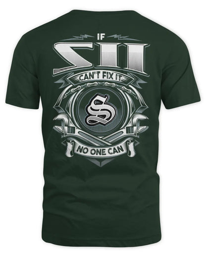 SII AP81-K4-626 - Personalized Ahmed Quote Apparel “If Ahmed Can't Fix It, No One Can” - Unisex Standard T-Shirt - Forest Green