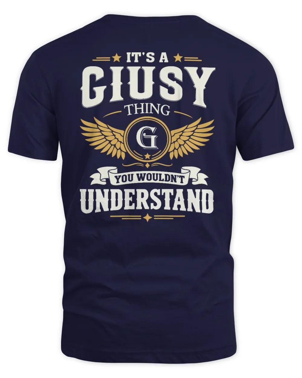 GIUSY KT06-M008 It’s a [NAME] Thing – You Wouldn’t Understand | Personalized Vintage T-Shirt - Unisex Standard T-Shirt - Navy