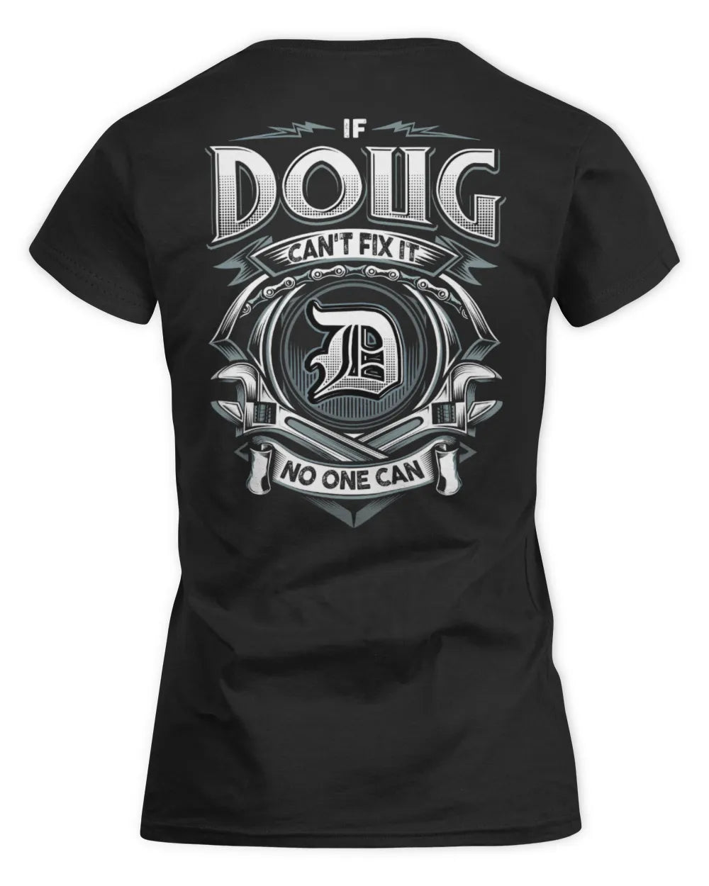 DOUG AP81-K4-626 - Personalized Ahmed Quote Apparel “If Ahmed Can't Fix It, No One Can” - Women's Standard T-Shirt - Black