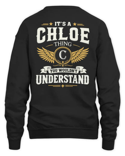 CHLOE KT06-M008 It’s a [NAME] Thing – You Wouldn’t Understand | Personalized Vintage T-Shirt - Unisex Sweatshirt - Black