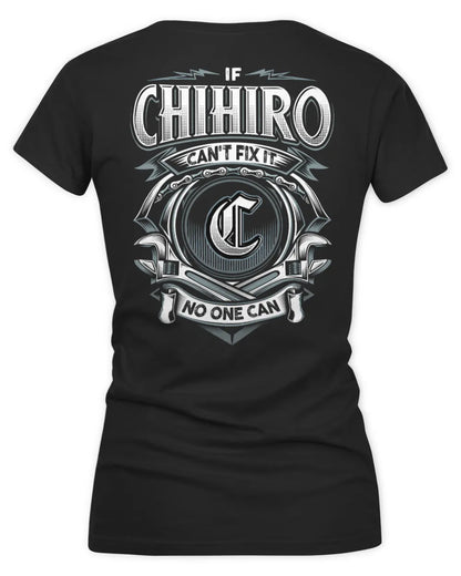 CHIHIRO AP81-K4-626 - Personalized Ahmed Quote Apparel “If Ahmed Can't Fix It, No One Can” - Women's V-Neck T-Shirt - Black