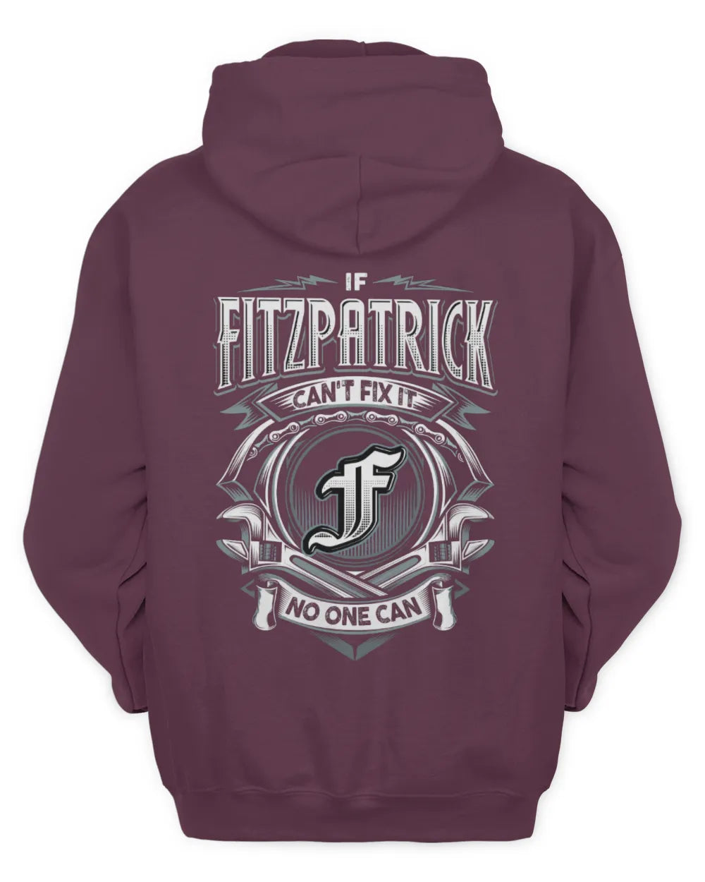 FITZPATRICK AP81-K4-626 - Personalized Ahmed Quote Apparel “If Ahmed Can't Fix It, No One Can” - Unisex Hoodie - Maroon
