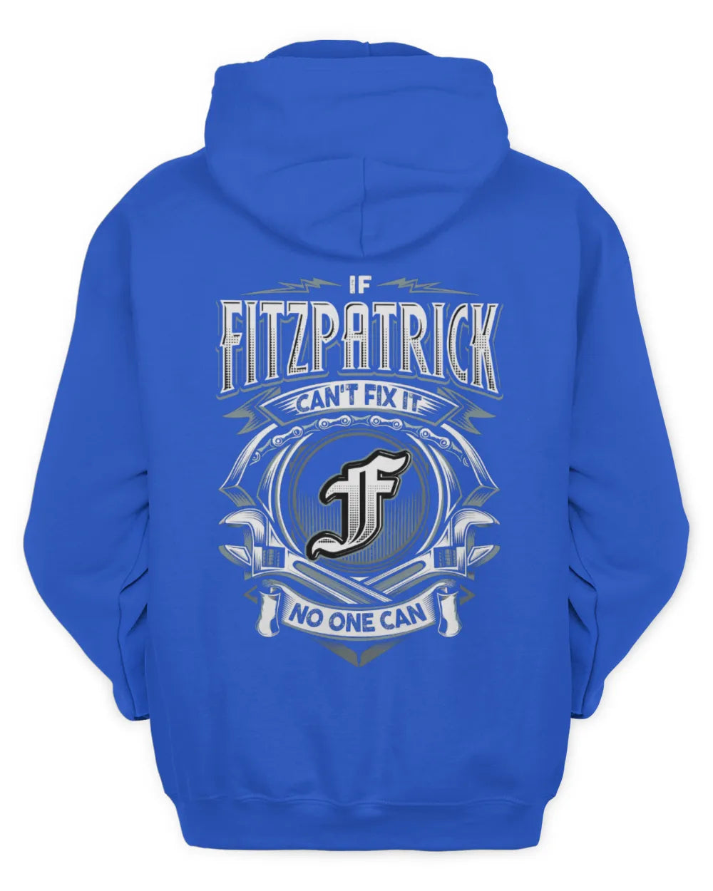 FITZPATRICK AP81-K4-626 - Personalized Ahmed Quote Apparel “If Ahmed Can't Fix It, No One Can” - Unisex Hoodie - Royal