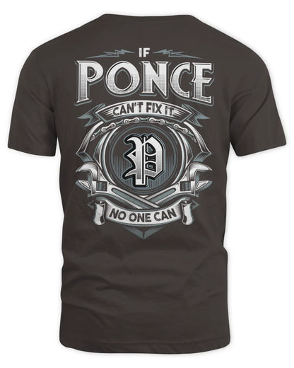 PONCE AP81-K4-626 - Personalized Ahmed Quote Apparel “If Ahmed Can't Fix It, No One Can” - Unisex Standard T-Shirt - Dark Chocolate