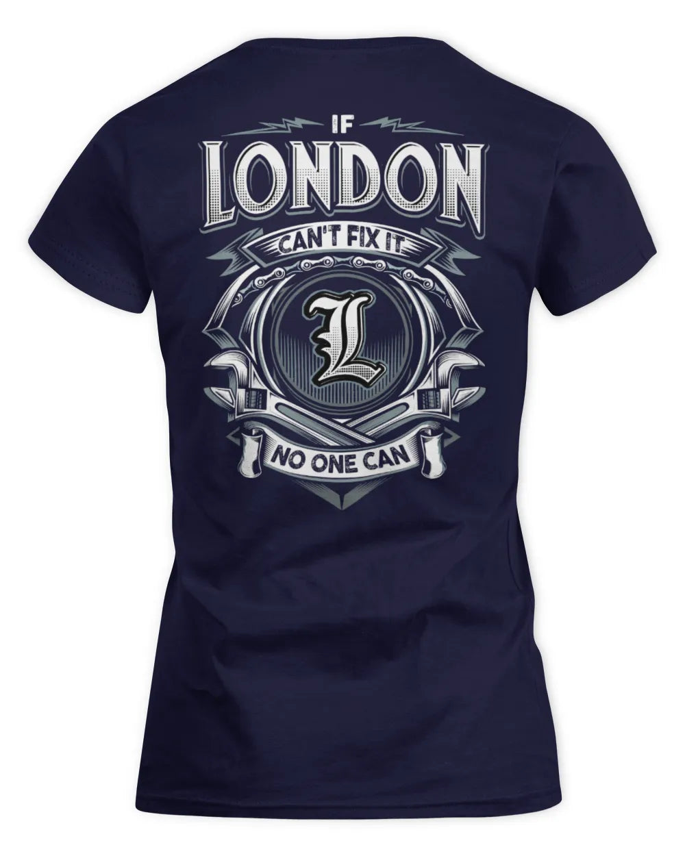 LONDON AP81-K4-626 - Personalized Ahmed Quote Apparel “If Ahmed Can't Fix It, No One Can” - Women's Standard T-Shirt - Navy