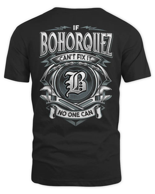 BOHORQUEZ AP81-K4-626 - Personalized Ahmed Quote Apparel “If Ahmed Can't Fix It, No One Can” - Unisex Standard T-Shirt - Black