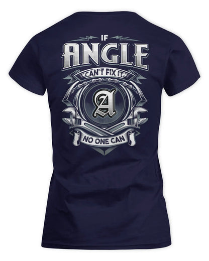 ANGLE AP81-K4-626 - Personalized Ahmed Quote Apparel “If Ahmed Can't Fix It, No One Can” - Women's Standard T-Shirt - Navy