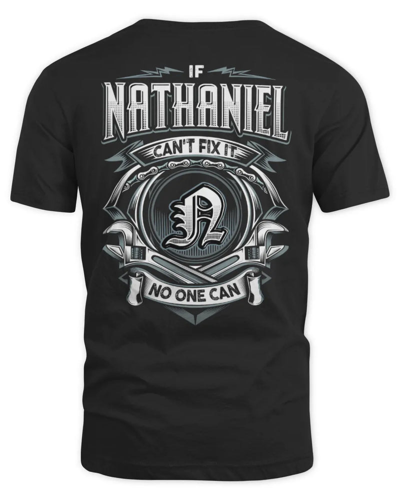 NATHANIEL AP81-K4-626 - Personalized Ahmed Quote Apparel “If Ahmed Can't Fix It, No One Can” - Unisex Standard T-Shirt - Black