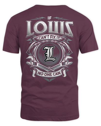 LOUIS AP81-K4-626 - Personalized Ahmed Quote Apparel “If Ahmed Can't Fix It, No One Can” - Unisex Standard T-Shirt - Maroon