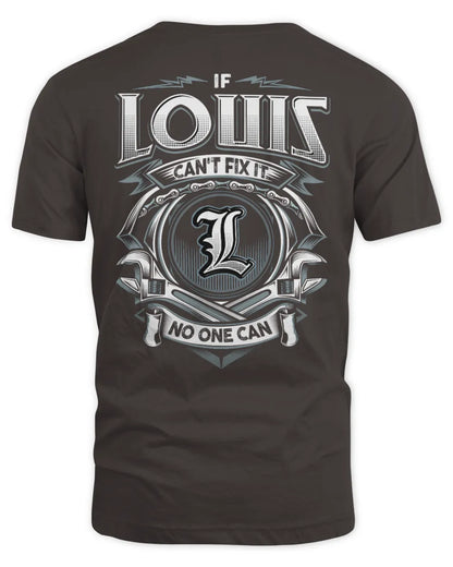 LOUIS AP81-K4-626 - Personalized Ahmed Quote Apparel “If Ahmed Can't Fix It, No One Can” - Unisex Standard T-Shirt - Dark Chocolate
