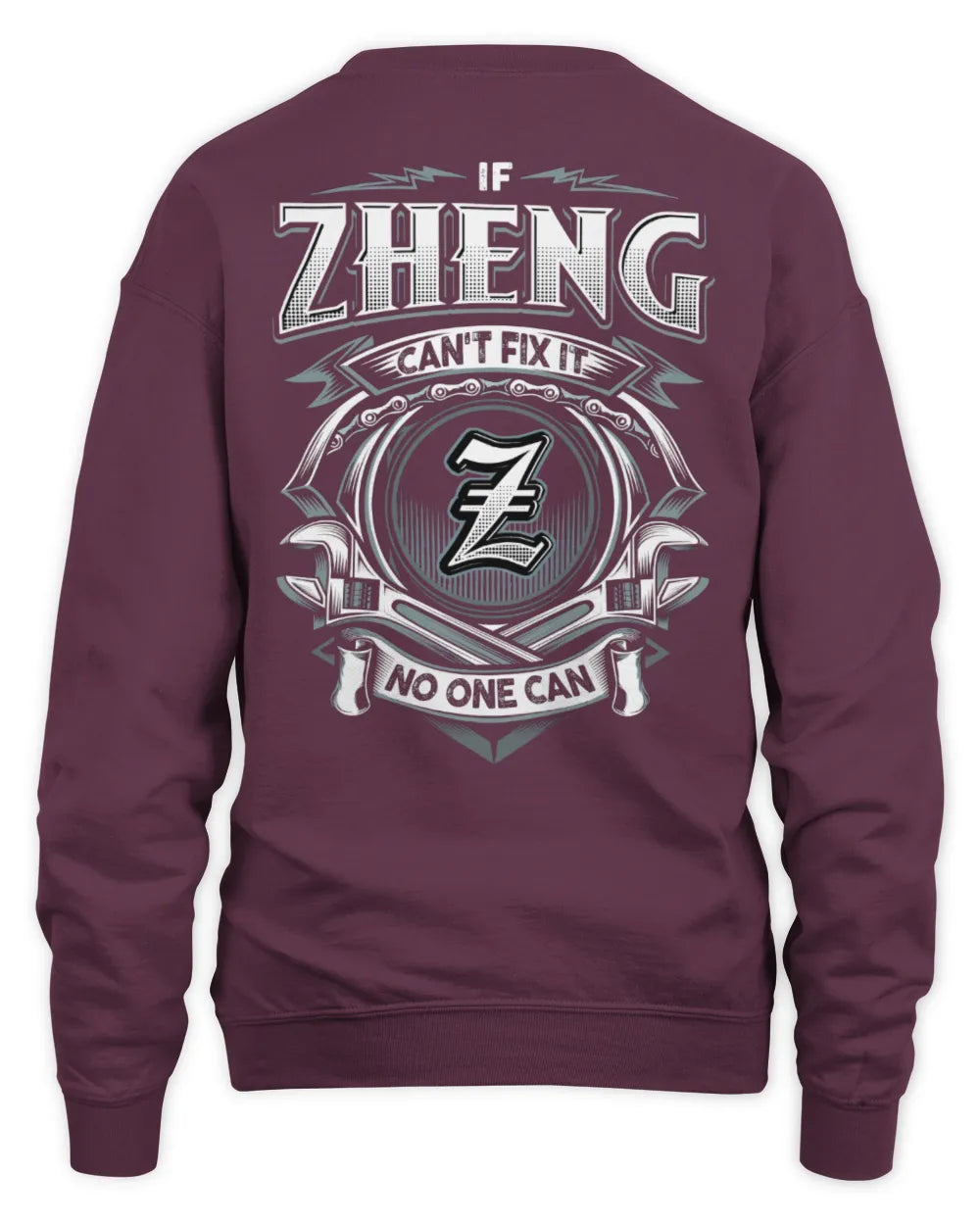 ZHENG AP81-K4-626 - Personalized Ahmed Quote Apparel “If Ahmed Can't Fix It, No One Can” - Unisex Sweatshirt - Maroon