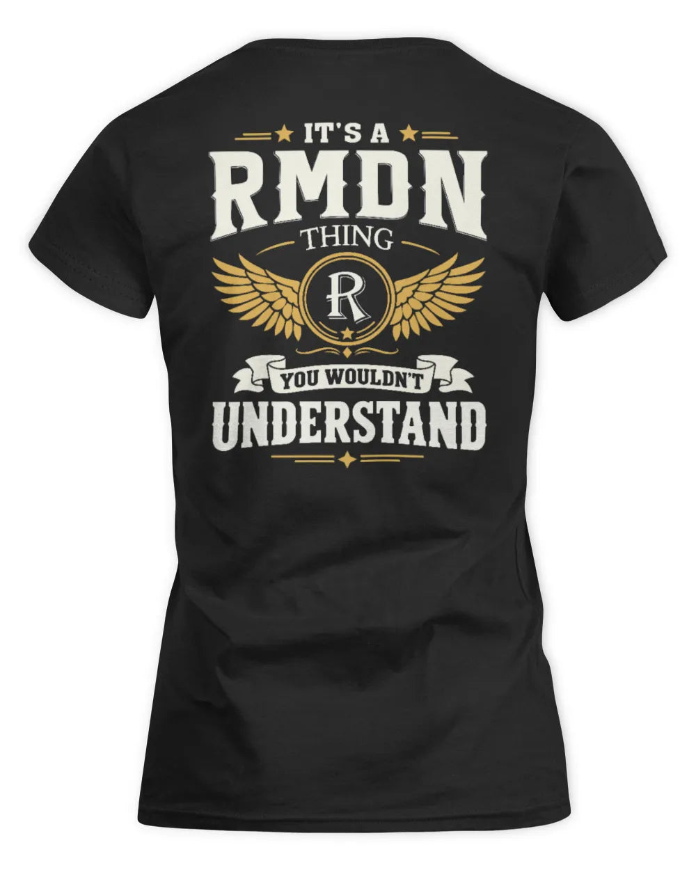 RMDN KT06-M008 It’s a [NAME] Thing – You Wouldn’t Understand | Personalized Vintage T-Shirt - Women's Standard T-Shirt - Black