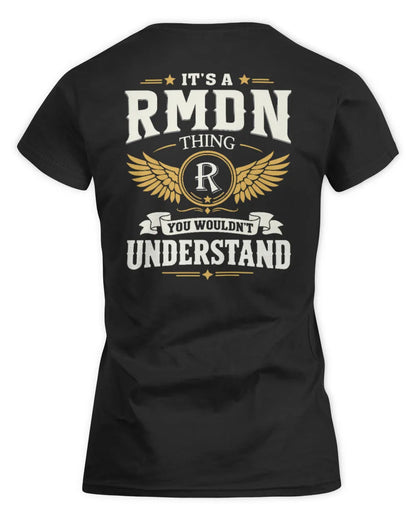 RMDN KT06-M008 It’s a [NAME] Thing – You Wouldn’t Understand | Personalized Vintage T-Shirt - Women's Standard T-Shirt - Black
