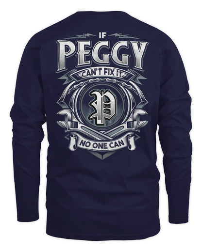 PEGGY AP81-K4-626 - Personalized Ahmed Quote Apparel “If Ahmed Can't Fix It, No One Can” - Men's Long Sleeved T-Shirt - Navy
