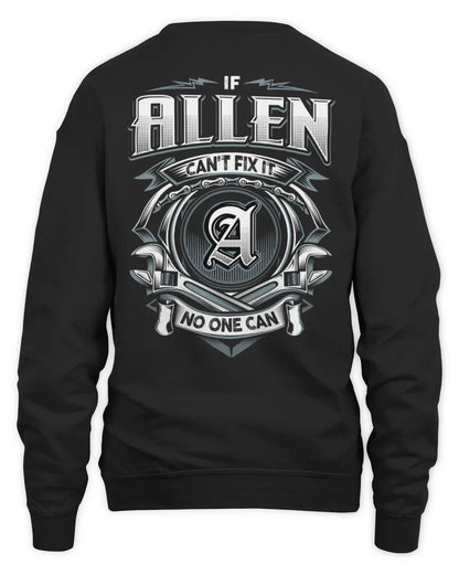 ALLEN AP81-K4-626 - Personalized Ahmed Quote Apparel “If Ahmed Can't Fix It, No One Can” - Unisex Sweatshirt - Black