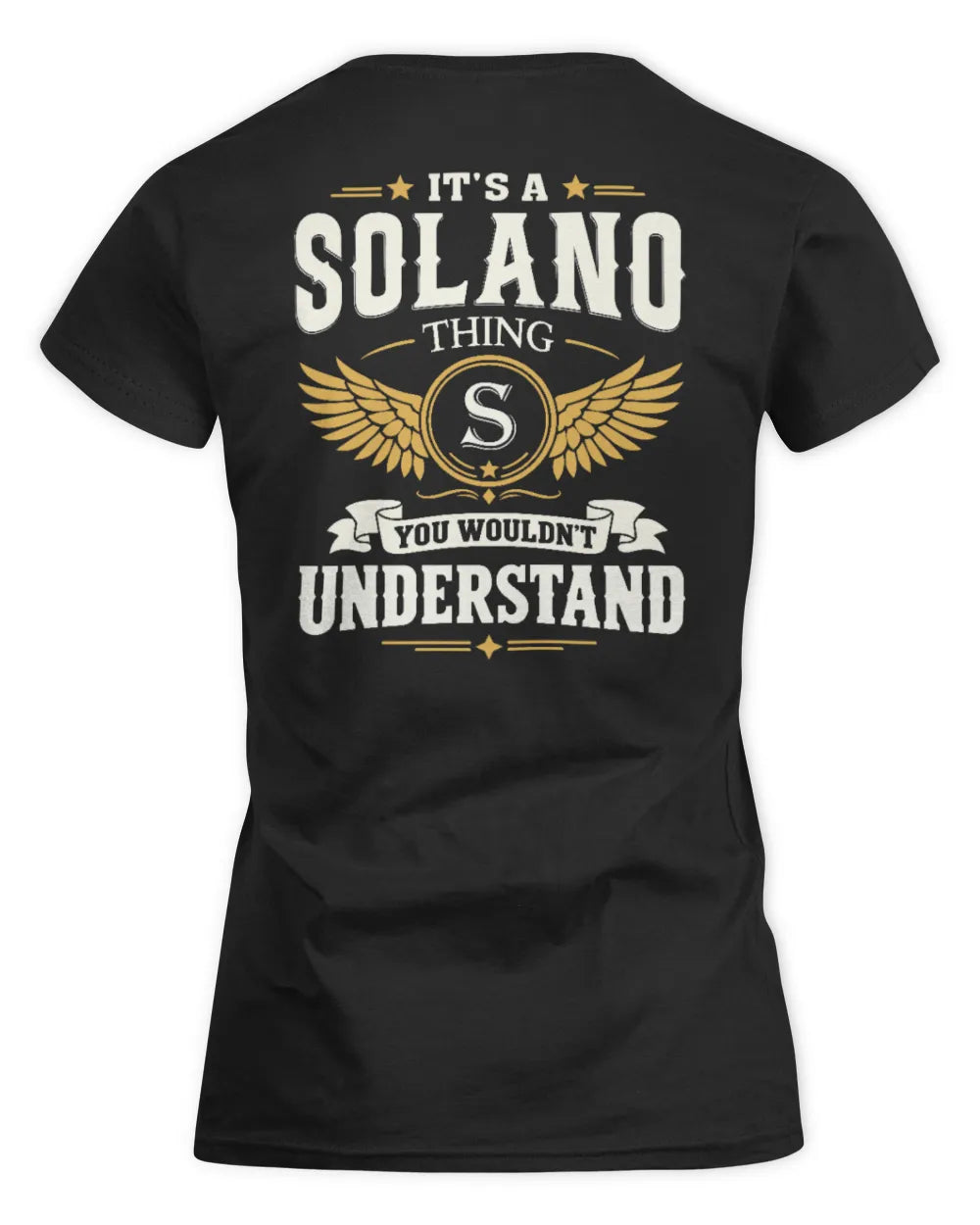 SOLANO KT06-M008 It’s a [NAME] Thing – You Wouldn’t Understand | Personalized Vintage T-Shirt - Women's Standard T-Shirt - Black