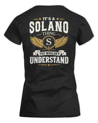 SOLANO KT06-M008 It’s a [NAME] Thing – You Wouldn’t Understand | Personalized Vintage T-Shirt - Women's Standard T-Shirt - Black