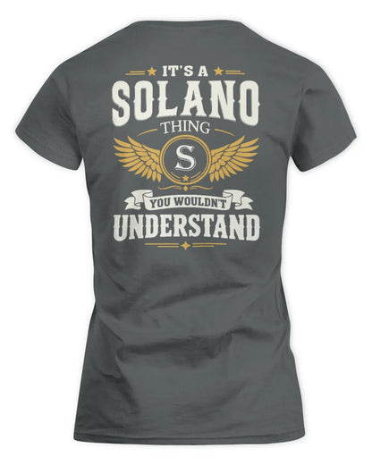 SOLANO KT06-M008 It’s a [NAME] Thing – You Wouldn’t Understand | Personalized Vintage T-Shirt - Women's Standard T-Shirt - Charcoal