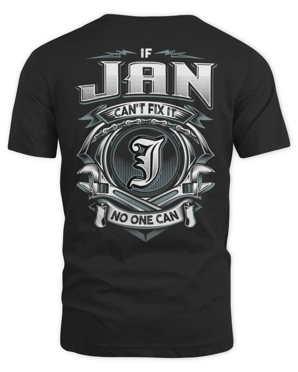 JAN AP81-K4-626 - Personalized Ahmed Quote Apparel “If Ahmed Can't Fix It, No One Can” - Unisex Standard T-Shirt - Black