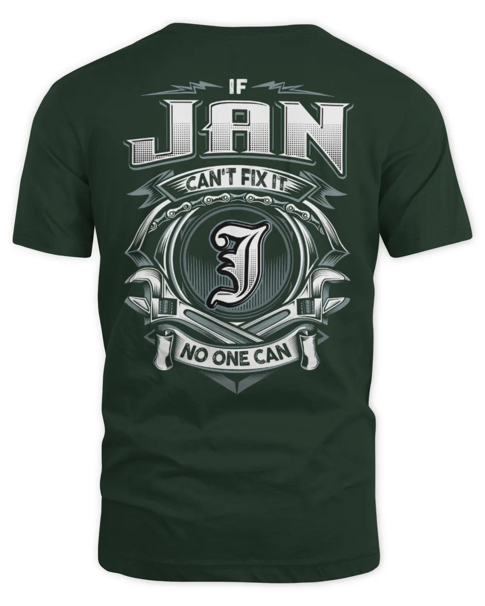 JAN AP81-K4-626 - Personalized Ahmed Quote Apparel “If Ahmed Can't Fix It, No One Can” - Unisex Standard T-Shirt - Forest Green