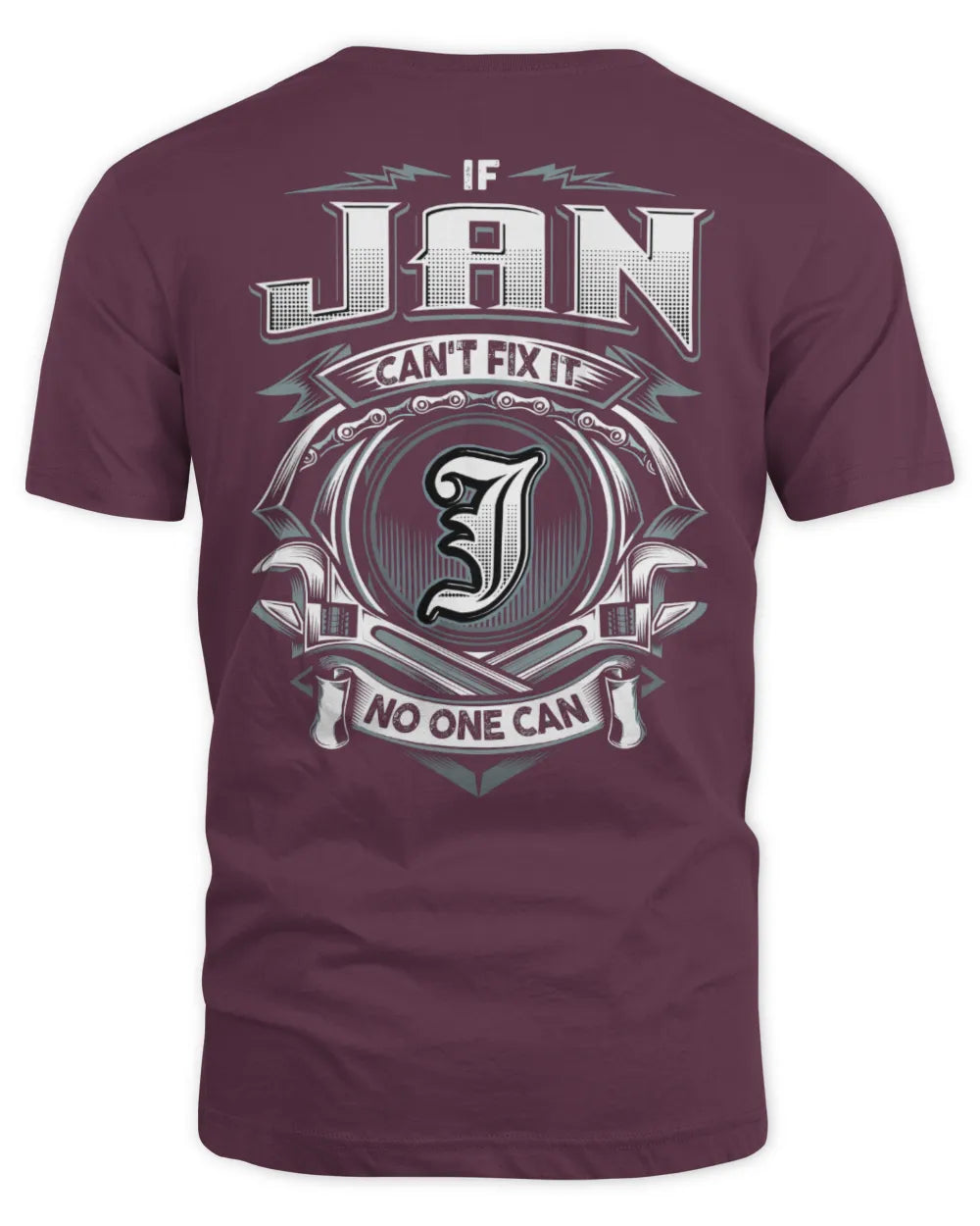 JAN AP81-K4-626 - Personalized Ahmed Quote Apparel “If Ahmed Can't Fix It, No One Can” - Unisex Standard T-Shirt - Maroon
