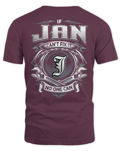 JAN AP81-K4-626 - Personalized Ahmed Quote Apparel “If Ahmed Can't Fix It, No One Can” - Unisex Standard T-Shirt - Maroon