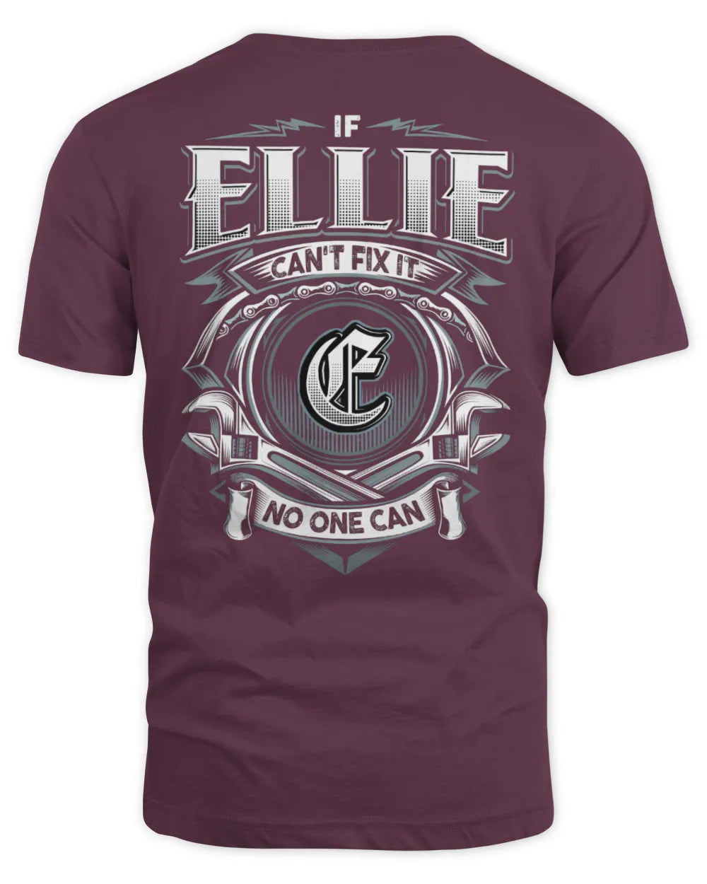 ELLIE AP81-K4-626 - Personalized Ahmed Quote Apparel “If Ahmed Can't Fix It, No One Can” - Unisex Standard T-Shirt - Maroon