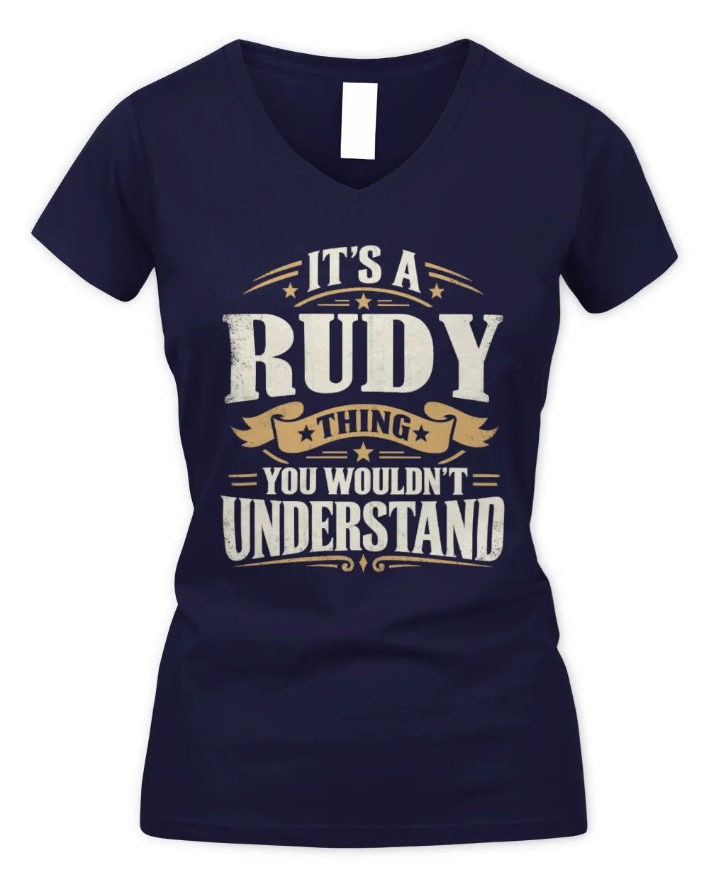 RUDY P08 TH51 - Personalized “It’s a/an [NAME] Thing – You Wouldn’t Understand” Shirt - Women's V-Neck T-Shirt - Navy