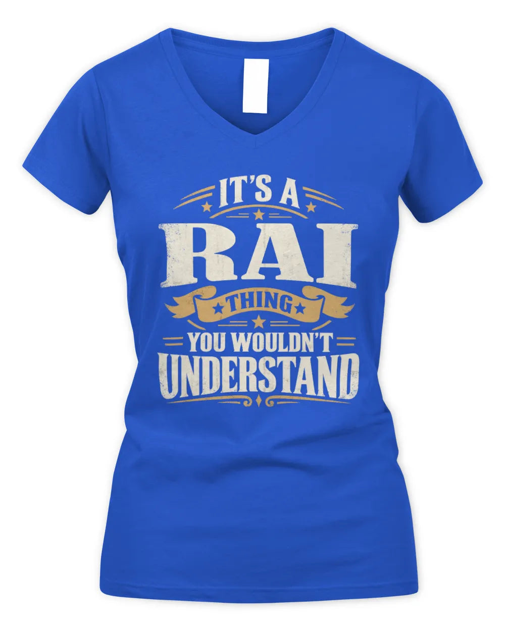 RAI P08 TH51 - Personalized “It’s a/an [NAME] Thing – You Wouldn’t Understand” Shirt - Women's V-Neck T-Shirt - Royal