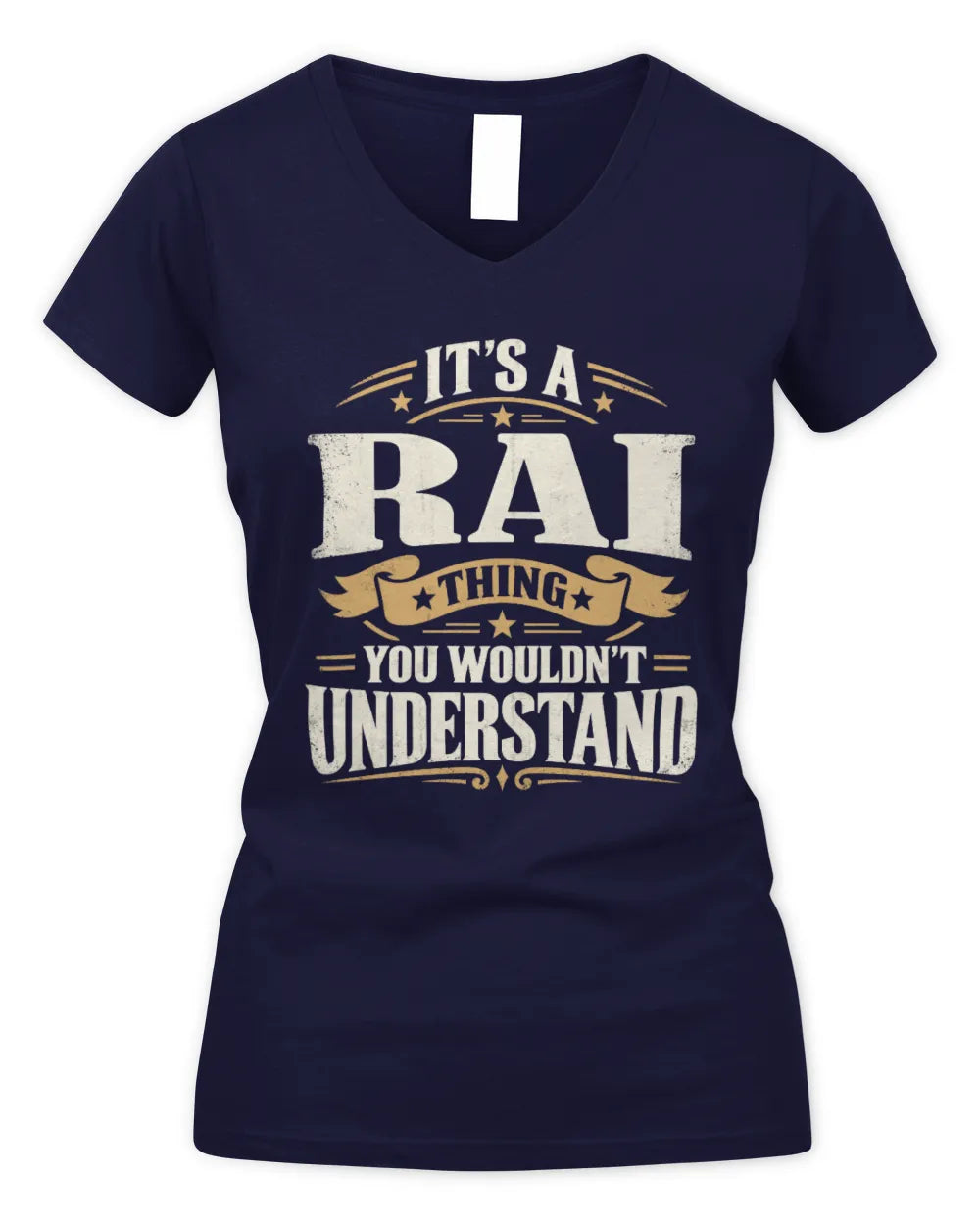 RAI P08 TH51 - Personalized “It’s a/an [NAME] Thing – You Wouldn’t Understand” Shirt - Women's V-Neck T-Shirt - Navy