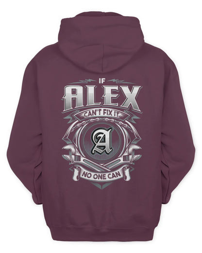 ALEX AP81-K4-626 - Personalized Ahmed Quote Apparel “If Ahmed Can't Fix It, No One Can” - Unisex Hoodie - Maroon