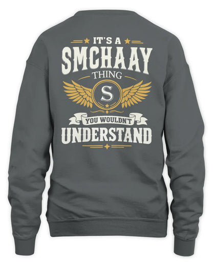 SMCHAAY KT06-M008 It’s a [NAME] Thing – You Wouldn’t Understand | Personalized Vintage T-Shirt - Unisex Sweatshirt - Charcoal