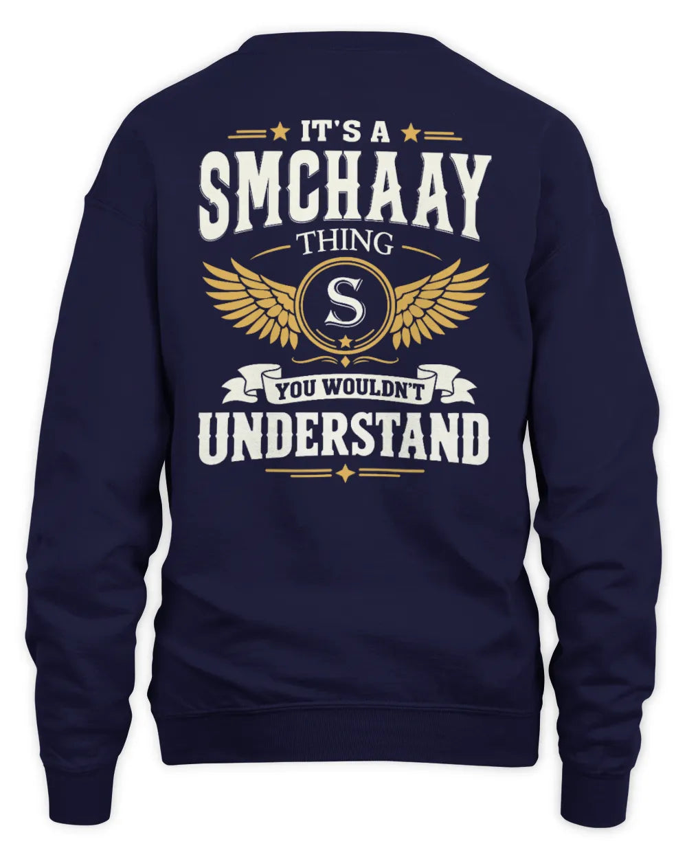 SMCHAAY KT06-M008 It’s a [NAME] Thing – You Wouldn’t Understand | Personalized Vintage T-Shirt - Unisex Sweatshirt - Navy