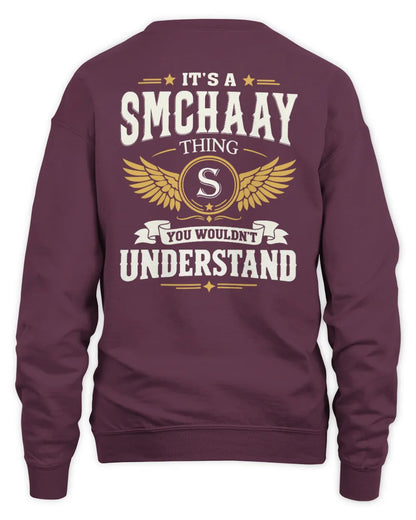 SMCHAAY KT06-M008 It’s a [NAME] Thing – You Wouldn’t Understand | Personalized Vintage T-Shirt - Unisex Sweatshirt - Maroon