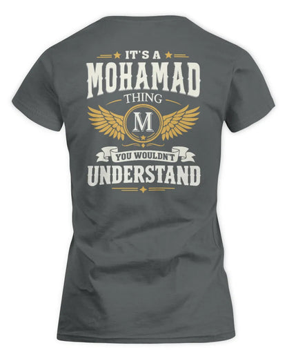 MOHAMAD KT06-M008 It’s a [NAME] Thing – You Wouldn’t Understand | Personalized Vintage T-Shirt - Women's Standard T-Shirt - Charcoal