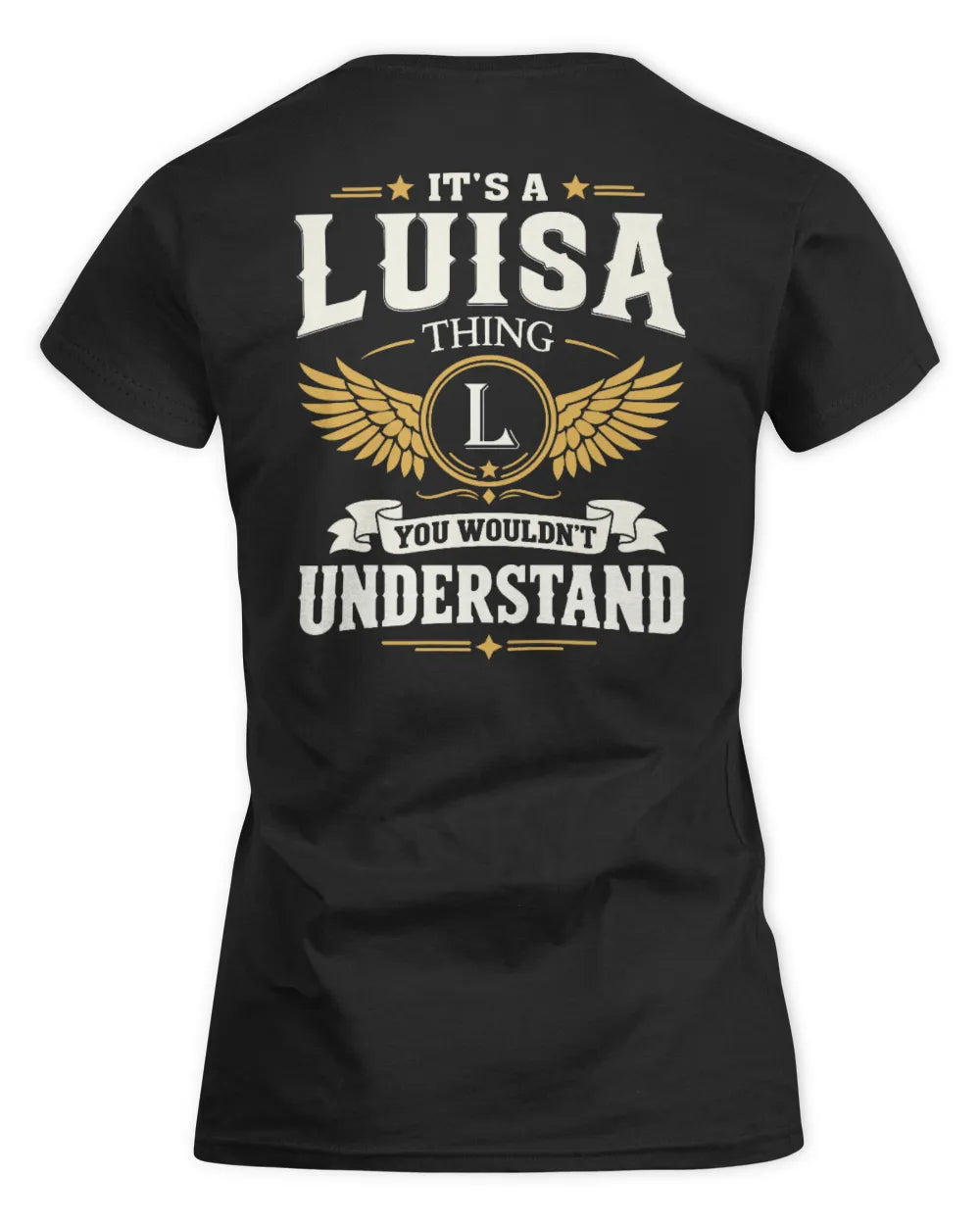 LUISA KT06-M008 It’s a [NAME] Thing – You Wouldn’t Understand | Personalized Vintage T-Shirt - Women's Standard T-Shirt - Black