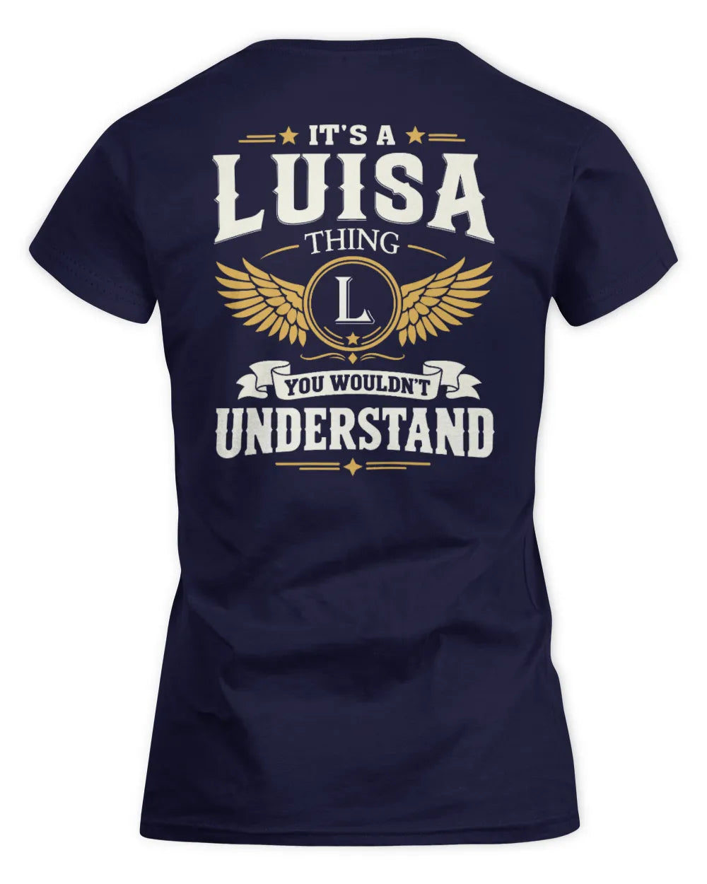 LUISA KT06-M008 It’s a [NAME] Thing – You Wouldn’t Understand | Personalized Vintage T-Shirt - Women's Standard T-Shirt - Navy
