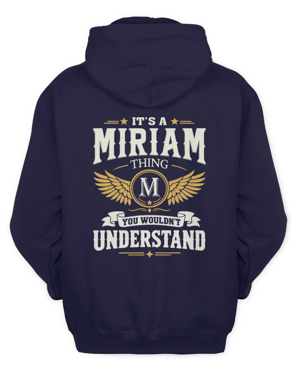 MIRIAM KT06-M008 It’s a [NAME] Thing – You Wouldn’t Understand | Personalized Vintage T-Shirt - Unisex Hoodie - Navy